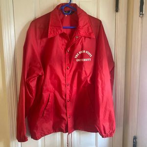 Champion VINTAGE The Ohio State University Nylon Snap Coach’s Jacket, Men’s Size